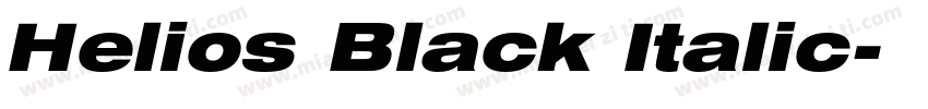 Helios Black Italic字体转换